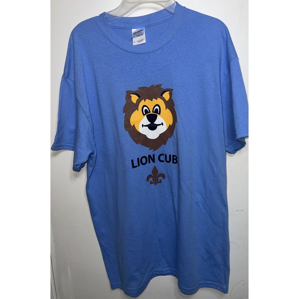 Gilden Heavy Cotton Lion Cub T Shirt SZ M